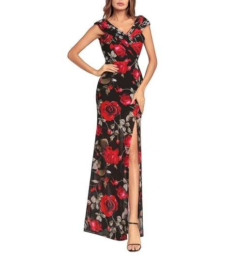 Sexy Red Flower Dress in size 32