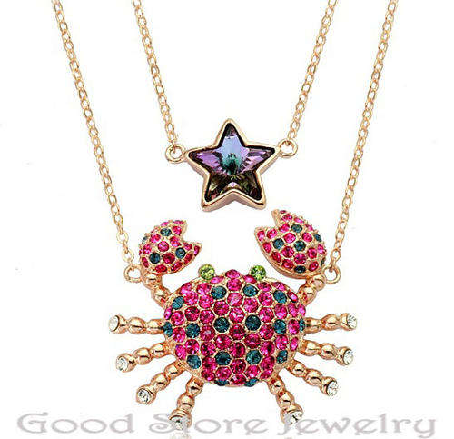 !!! LAST ONE IN STOCK!!! STRIKING SWAROVSKI NECKLACE IN 18K WHITE GOLD CLAD