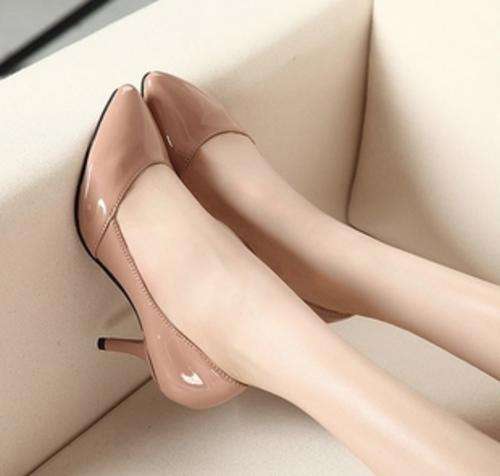 Classic Nude Shoes/ Black Shoes