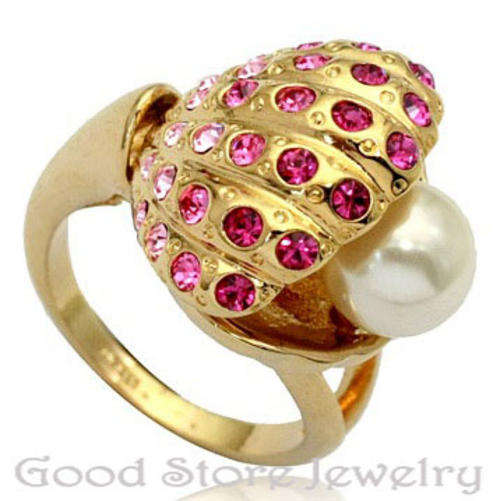 BEAUTIFUL RING IN 18K WHITE GOLD PLATED***SIZE 7