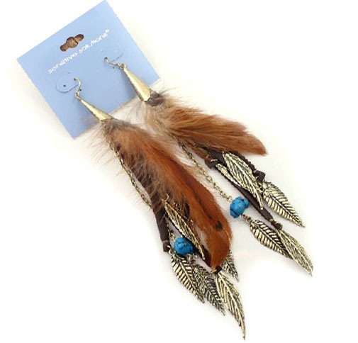 !!! NEW ARRIVAL!!! FASHIONABLE FEATHERS EARRING