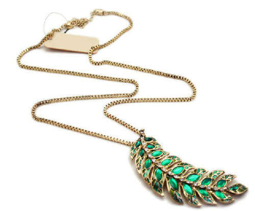 FASHIONABLE PEACOCK NECKLACE