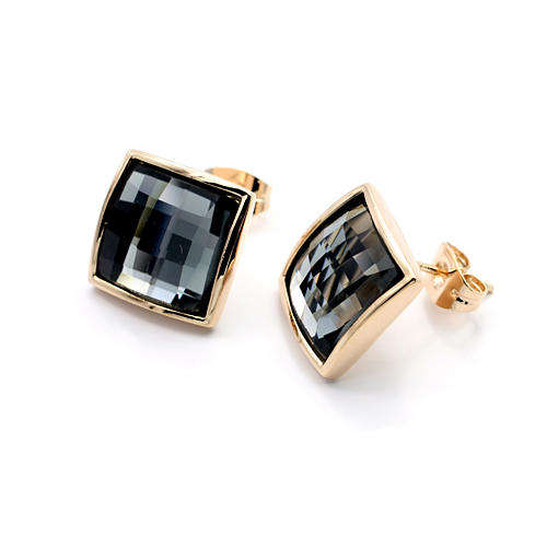 !!!NEW ARRIVAL!!! SWAROVSKI ELEMENTS EARRING IN 18KGP