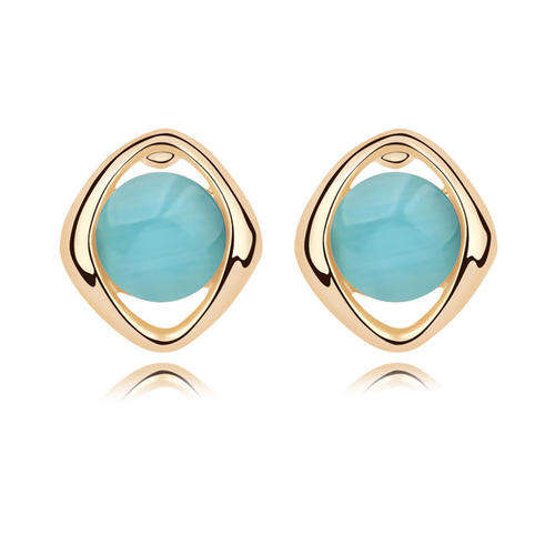 !!!NEW ARRIVAL!!! OPAL EARRING IN 18KGP IN GREEN