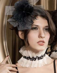 !!! NEW ARRIVAL !!! FASHIONABLE UNDER MY UMBRELLA HAT WITH FEATHERS