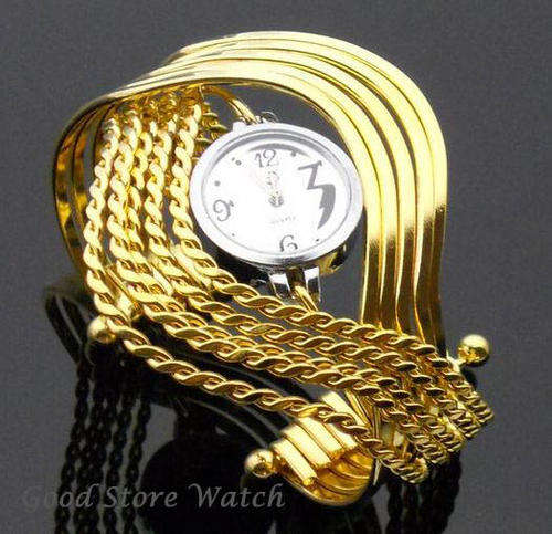 BANGLE WATCH IN GOLD CLAD