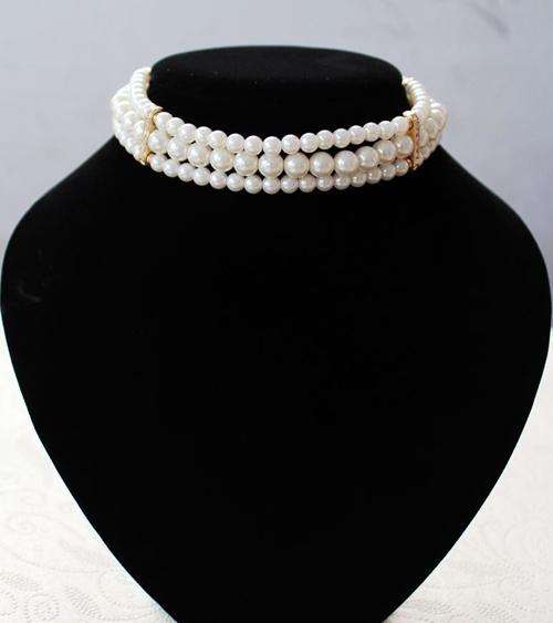 !!! NEW ARRIVAL!!!  FASHIONABLE PEAL CHOKER NECKLACE