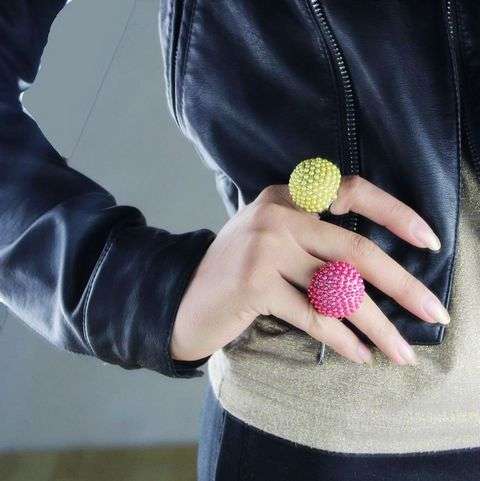 !!! NEW ARRIVAL!!!  FASHIONABLE POMEGRENATE RING IN SIZE 6
