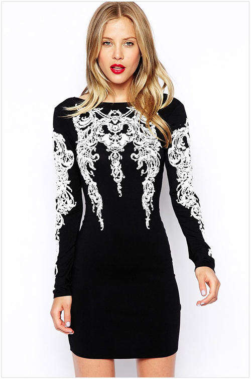 !!! NEW ARRIVAL !!! BEAUTIFUL LONG SLEEVE DRESS/ PARTY DRESS IN SIZE S,M