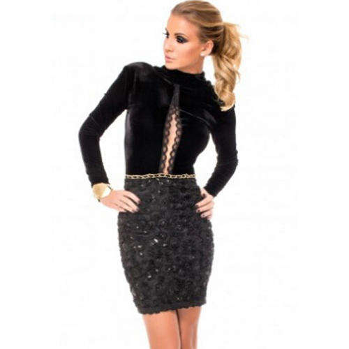 !!! NEW ARRIVAL !!! BEAUTIFUL LONG SLEEVE DRESS/ PARTY DRESS IN SIZE S,ML
