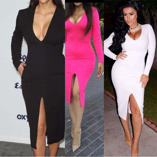 !!! NEW ARRIVED!!! BEAUTIFUL LONG SLEEVE DRESS/ PARTY DRESS IN PINK IN SIZE L, XL
