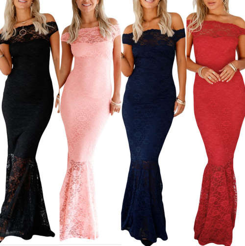 Elegant dress in four colors in size S to L