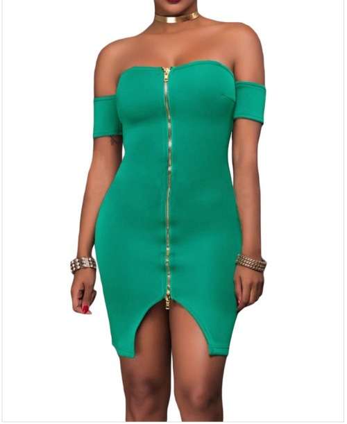 SEXY GREEN DRESS/ PARTY DRESS IN SIZE M
