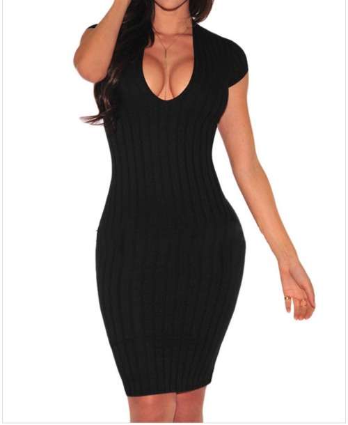 Long Sleeve Black Dress