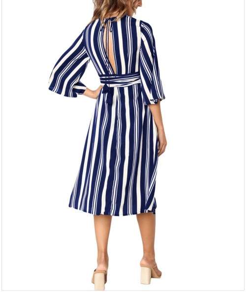 Stripes classy dress