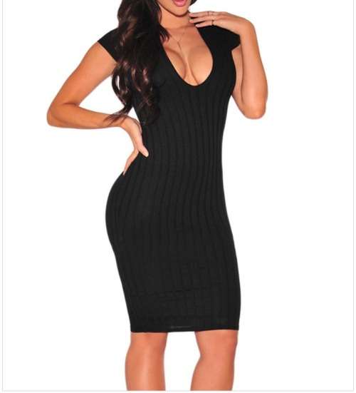 Long Sleeve Black Dress