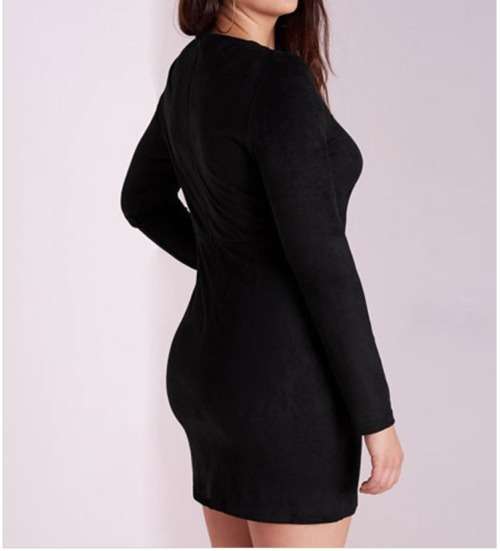 SEXY BLACK LONG SLEEVE DRESS in size 32-34