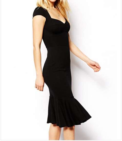 Short sleeves Black Dress in size 34