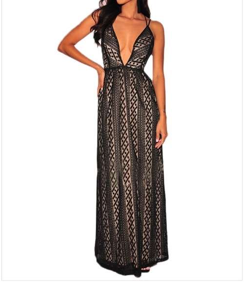 Sexy Black Dress/ Elegant Dress in size S to L