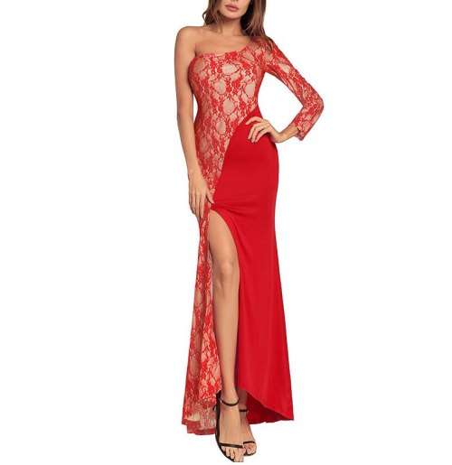 !!! NEW ARRIVAL !!! ONE SHOULDER DRESS/ ELEGANT DRESS/ PARTY DRESS IN THREE COLORS