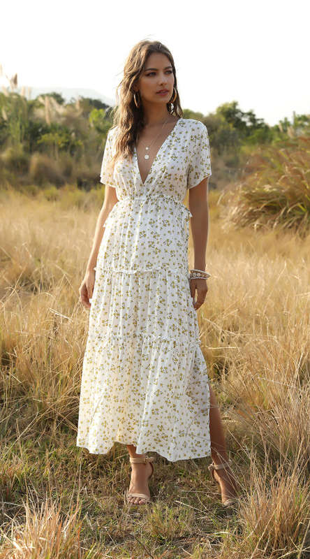 White Maxi Summer Dress in size XL