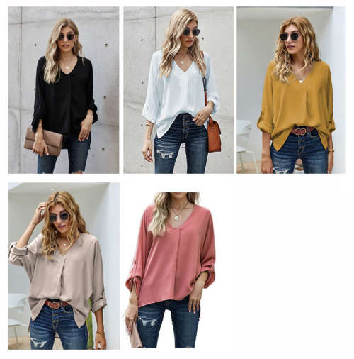 Fashionable white top in size S to XL
