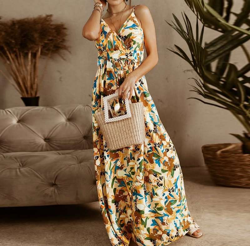 Floral Print Summer Dress in size S to XL