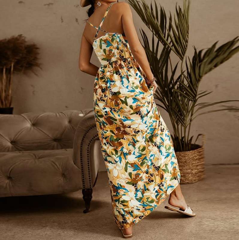 Floral Print Summer Dress in size S to XL