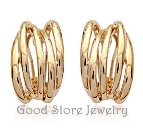 !!!NEW!!! STUNNING EARING IN 18K GOLD CLAD