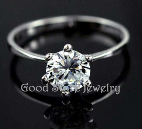 STUNNING 0.75ct ENGAGEMENT RING IN 925 STERLING SILVER***size 6,7,8