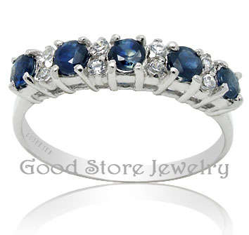 LOVELY NEW AAA SAPHIRE RING IN 925 STERLING SILVER