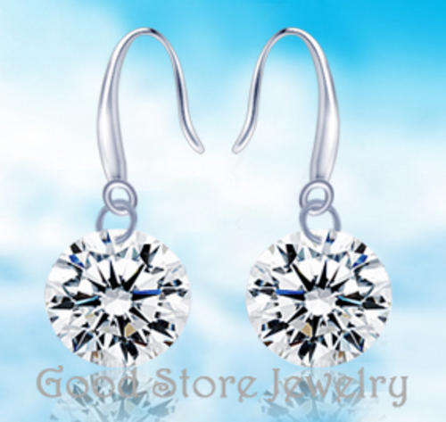 Exquisite simulated Diamond earrings stamp 925