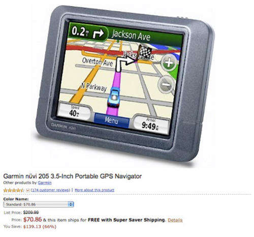 garmin nuvi 205--find your way quicker,and safer--