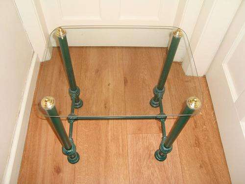 Glass & Metal Side Table