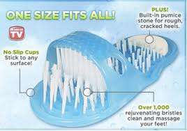 Easy-foot scrubber, Scrubbing made easy in a slop...