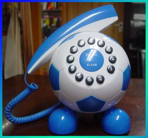 Corded Football Land-line Telephone...