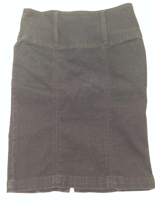Ladies Dark Denim Pencil Skirt - Size 32
