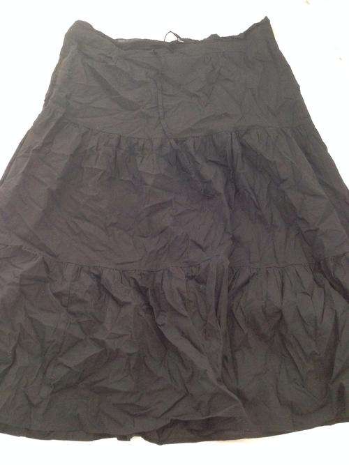 Black Cotton Skirt Size L