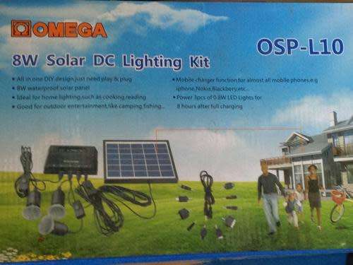 8W DC Solar Lighting kit