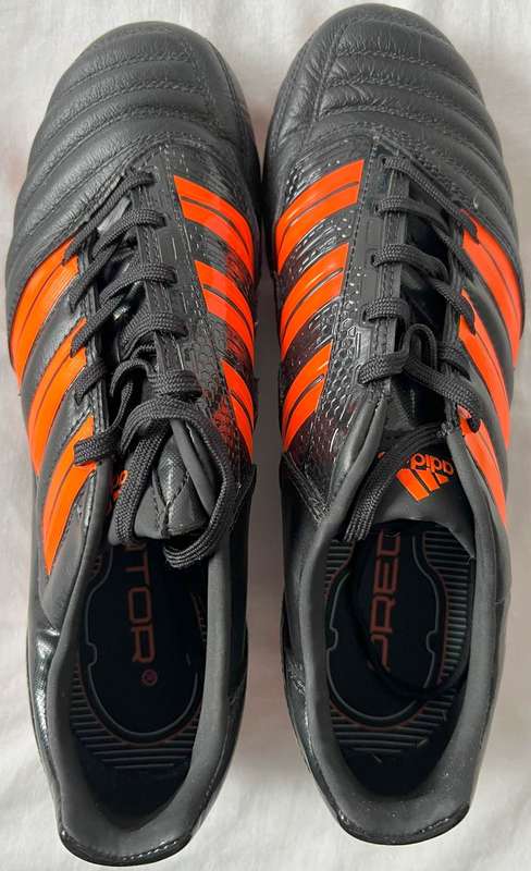 Adidas Predator Absolado TRX FG soccer boots - Black/Orange size 8 1/2 UK