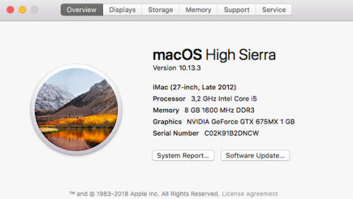 Apple iMac 27 Core i5 3.2 GHz