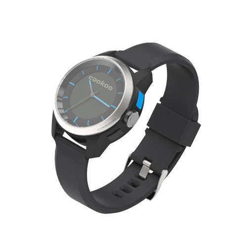 COOKOO the connected watch Black and Silver demo model