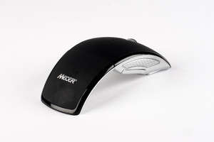 Mecer ARC Wireless Optical Wheel USB Mouse - Black