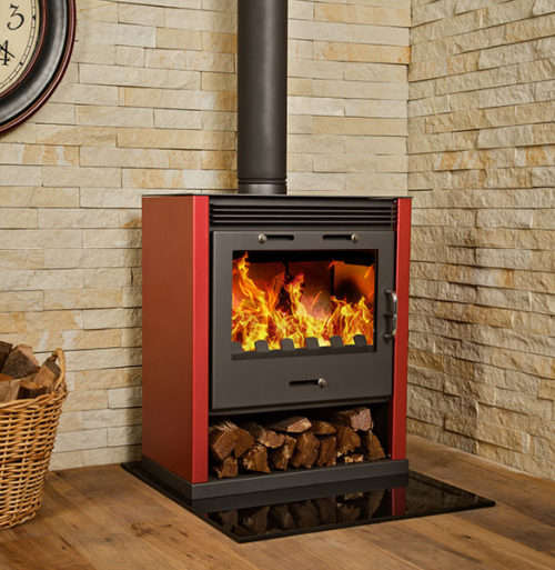 Hydrofire Rubin 9-18KW free standing fireplace