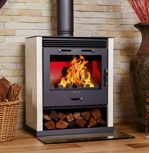 Hydrofire Rubin 9-18KW free standing fireplace