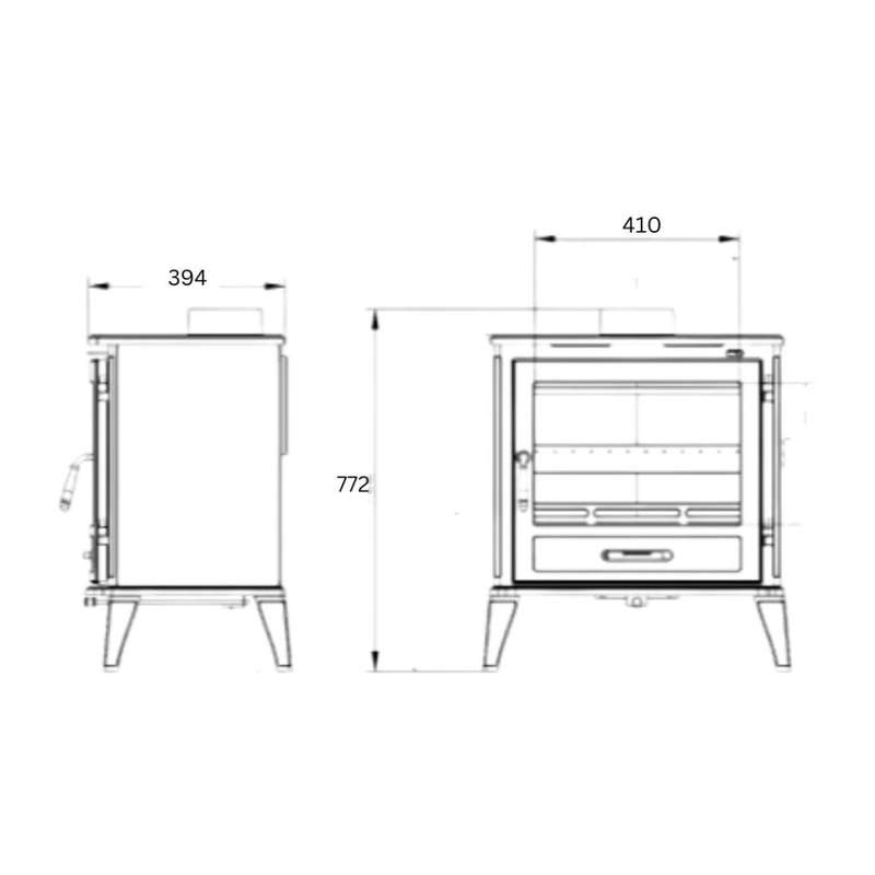 Selene 7-14Kw Cast Iron Fireplace