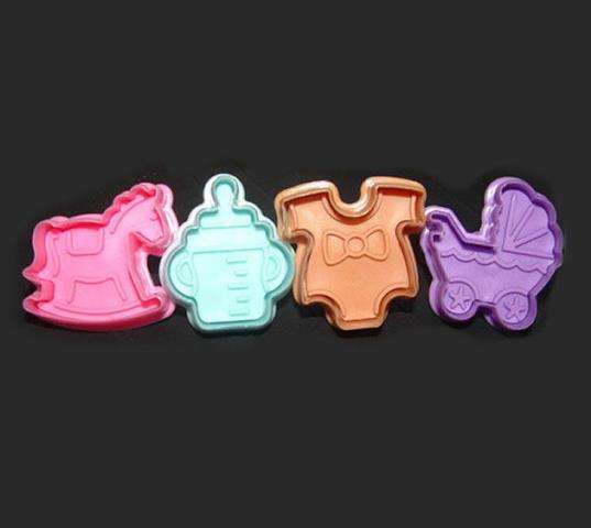 Baby theme Plunger cutters set of 4