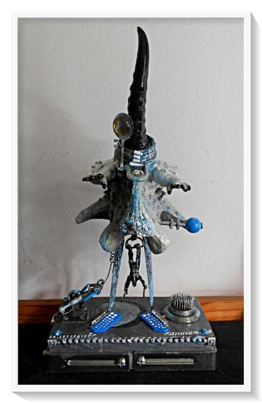 DEADLY DECORUM: Grimaster Figure(s): The 9th Wave Conductor - Original Sculpture (For Display Unit)
