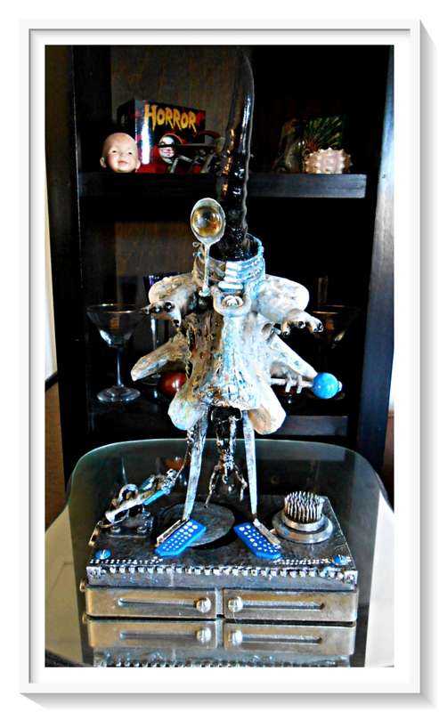 DEADLY DECORUM: Grimaster Figure(s): The 9th Wave Conductor - Original Sculpture (For Display Unit)
