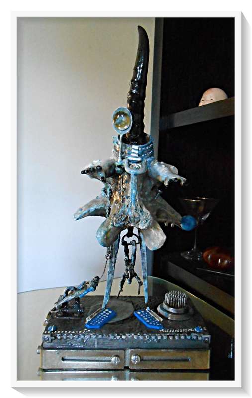 DEADLY DECORUM: Grimaster Figure(s): The 9th Wave Conductor - Original Sculpture (For Display Unit)